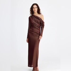 Significant Other Liliana Maxi Dress Chocolate Size US 4